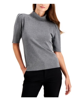 Turtleneck Elbow-Sleeve Sweater, Created for Macy's