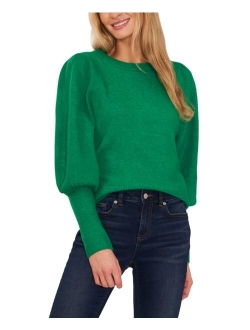 CECE Puff-Sleeve Sweater