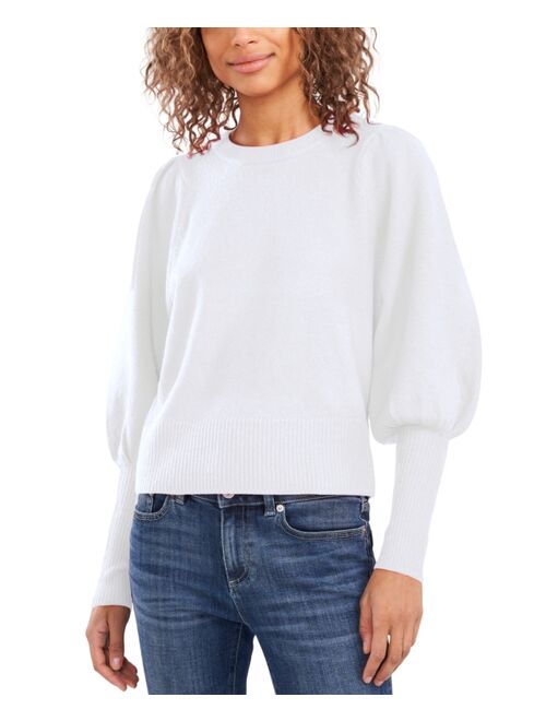 CECE Puff-Sleeve Sweater