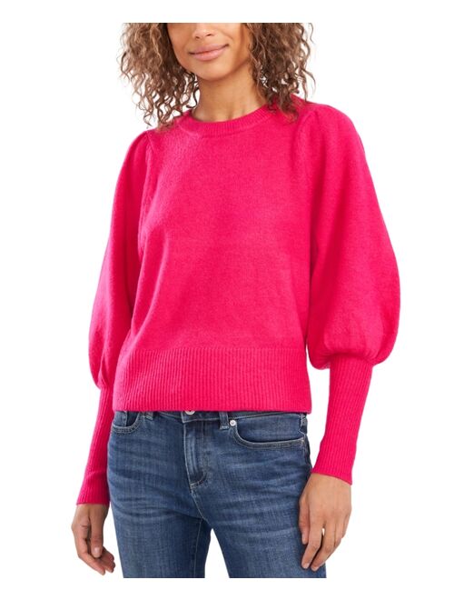 CECE Puff-Sleeve Sweater