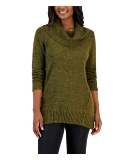 KAREN SCOTT Women's Cowlneck Seamed Sweater, Created for Macy's