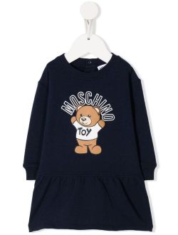 Kids Teddy Bear logo-print sweatshirt dress