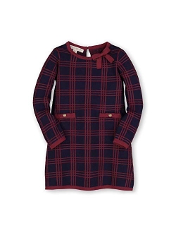 Girls' Bow Detail Sweater Dress, Kids