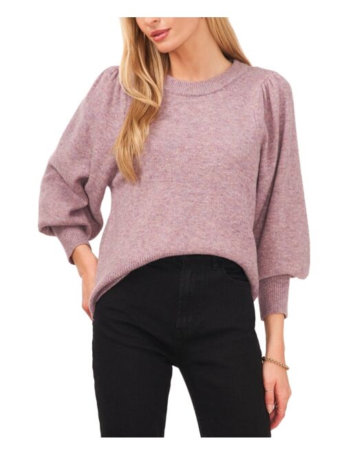 SAM & JESS Women's Crewneck Puffed Sleeve Sweater