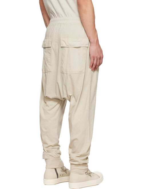 RICK OWENS DRKSHDW Off-White Prisoner Drawstring Lounge Pants