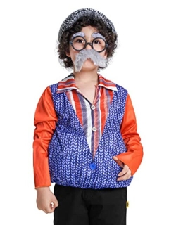 Ikali Boys Girls 100th Day of School Costume Outfit Cosplay Dress-up Set