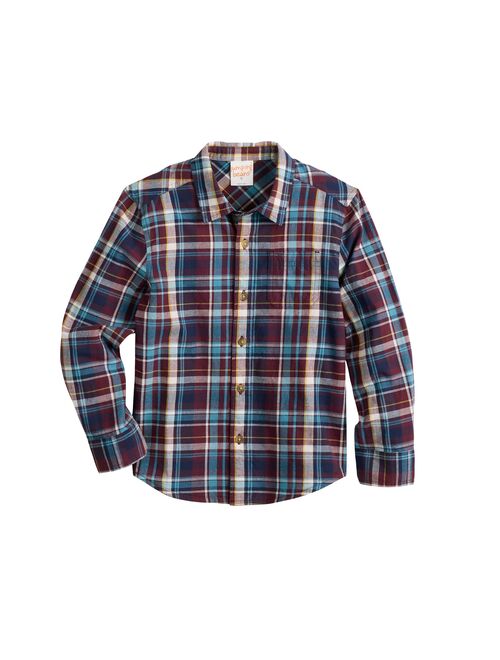 Boys 4-12 Jumping Beans Plaid Button Down Shirt