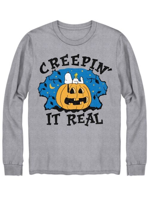 AIRWAVES Hybrid Men's Creepin It Real Cookie Monster Halloween Long Sleeve T-shirt