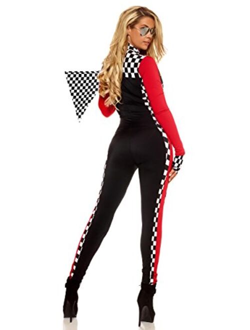 Forplay Women's Sexy Racer Costume - Race Car Driver Costume with Sunglasses