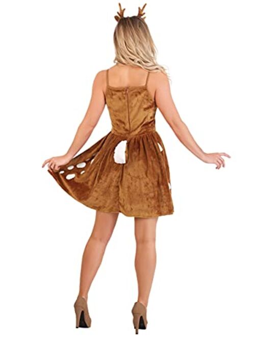 Fun Costumes Women's Dazzling Deer Costume Deer Dress Outfit