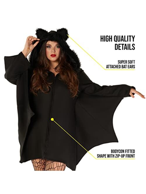 Morph Costumes Cozy Bat Costume Women Bat Wings Costume For Women Adult Halloween Costumes For Women