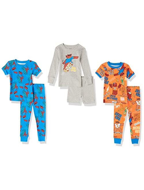 Spotted Zebra Babies, Toddlers, and Boys' Snug-Fit Cotton Pajamas Sleepwear Sets