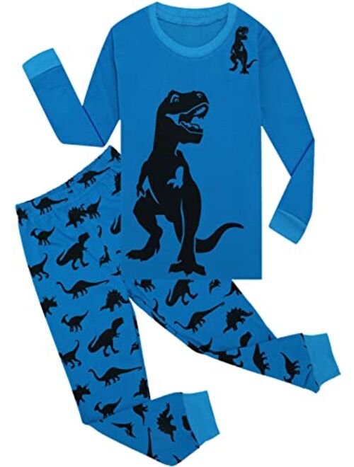 Tkala Fashion Boys Pajamas Set Long Toddler Pjs Little Kids Dinosaur Sleepwear