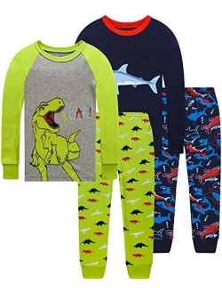 Dolphin&Fish Boys Pajamas Kids Clothes Toddler Pjs Sets Cotton Sleepwears