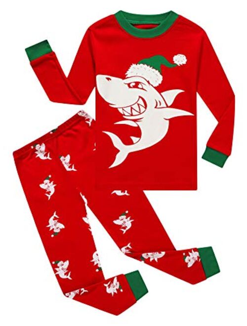 KikizYe Boys Pajamas Set Kids PJs children Christmas Long Sleeve Pajamas