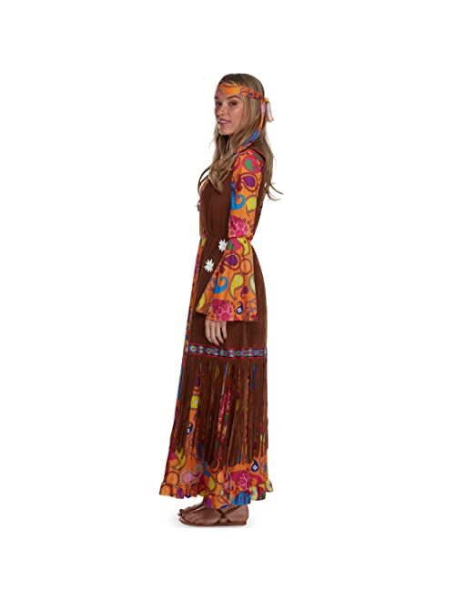 Morph Costumes Hippie Costume Women 70s Costume For Women 70's Dress Outfit 60s Halloween Costume For Women