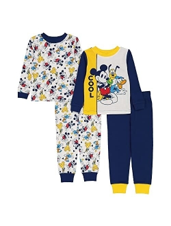 Boys' Mickey Mouse Snug Fit Cotton Pajamas