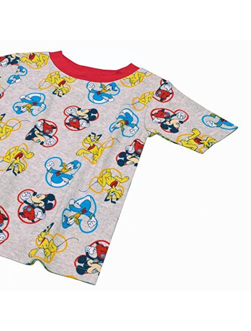 Disney Boys' Mickey Mouse Snug Fit Cotton Pajamas