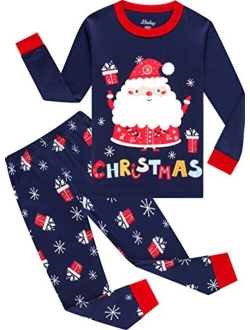 shelry Little Boys Xmas Pajamas Set Girls Holiday Sleepwear Kids Children Cotton Clothes Christmas PJs