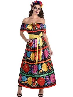 Amscan Sugar Skull Beauty Costume Set