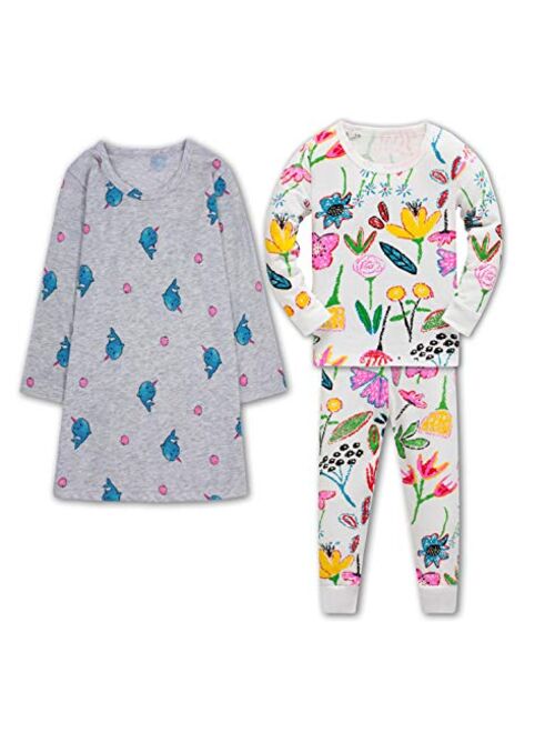 Zebzoo Kids Pajamas Boys & Girls Cotton Pyjama & Underwear Set for 2-12 Years Long Sleeve Short Sleeve Sleepwear & Briefs