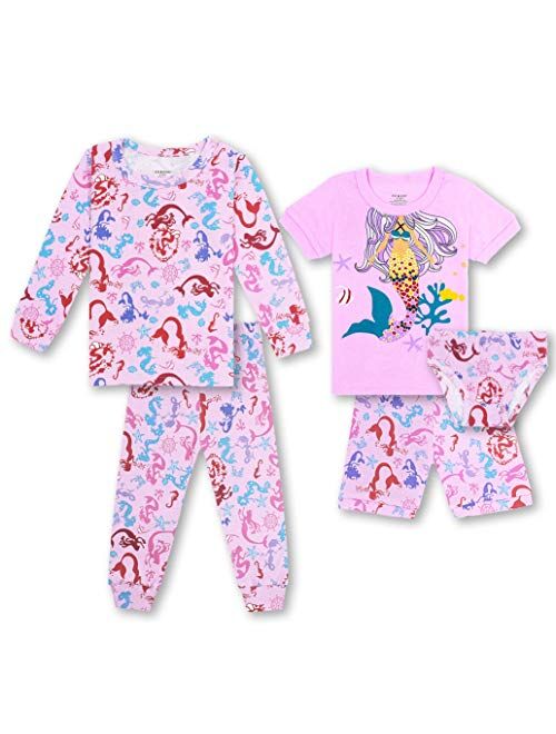 Zebzoo Kids Pajamas Boys & Girls Cotton Pyjama & Underwear Set for 2-12 Years Long Sleeve Short Sleeve Sleepwear & Briefs