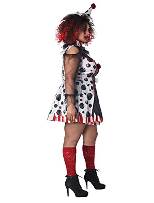 California Costumes Women's Twisted Clown Plus Costume