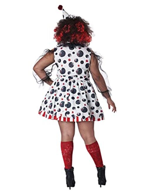 California Costumes Women's Twisted Clown Plus Costume