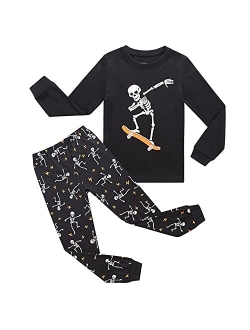 RKOIAN Little Boys Girls' Pajamas Sets Glow in The Dark Toddler Pjs Cotton Kids Sleepwear