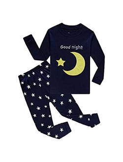 Babygp Boys Pajamas Dinosaur etc Kids Pjs Sets 100% Cotton Toddler Long Sleeves Sleepwear