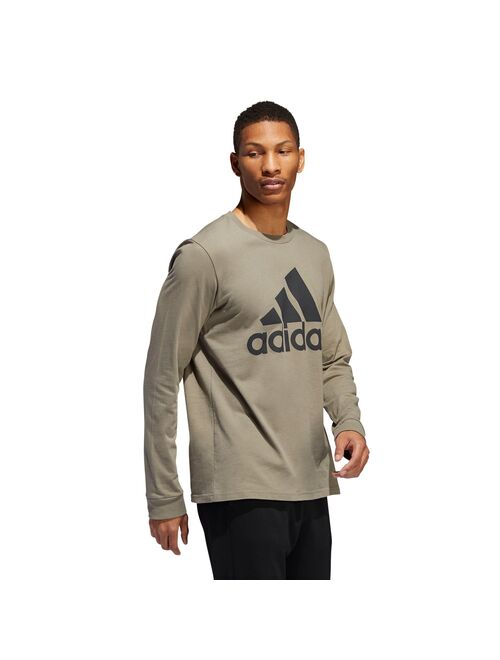 Men's adidas Long-Sleeve Logo Tee