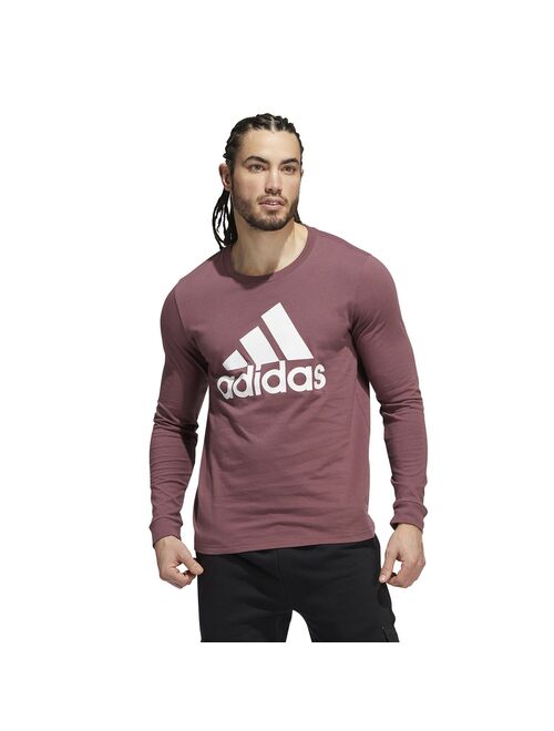 Men's adidas Long-Sleeve Logo Tee