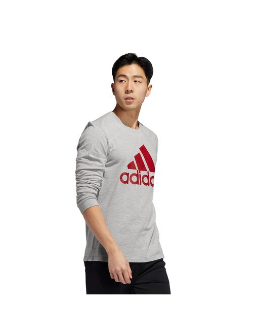 Men's adidas Long-Sleeve Logo Tee