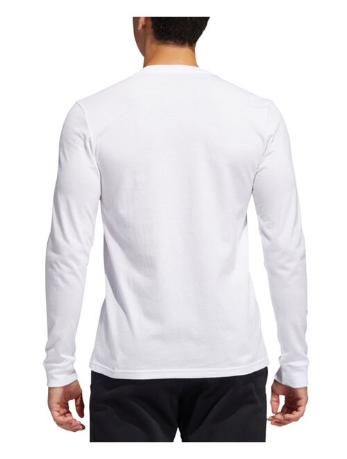 ADIDAS Men's Logo Long-Sleeve T-Shirt