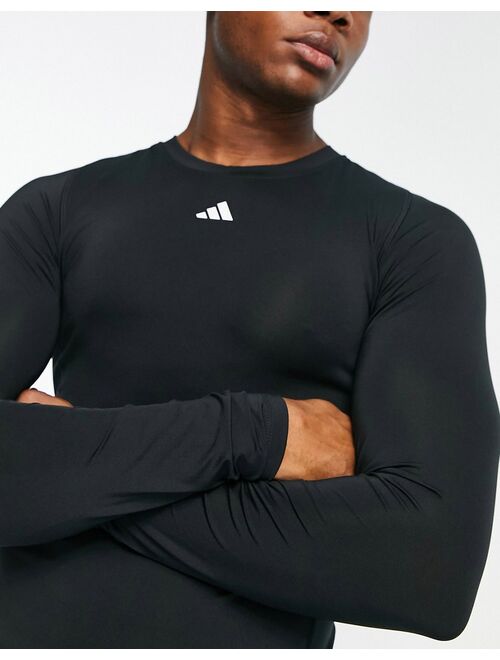 adidas performance adidas Training Tight Fit long sleeve t-shirt in black