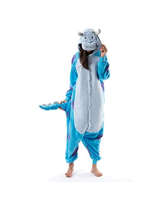 Beauty Shine Unisex Adult Cartoon Costume Halloween Christmas Onesies Plush Cosplay Pajamas