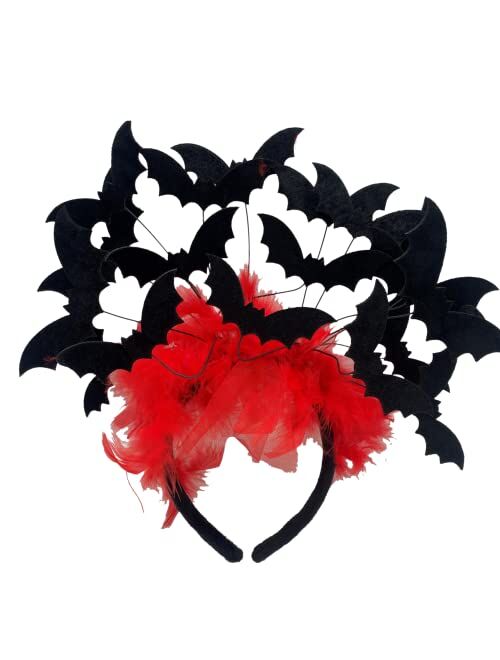 Needzo Halloween Black Bat Headband Costume Accessory