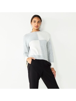 Patterned Crewneck Sweater