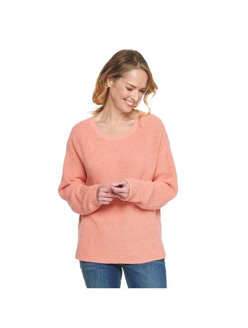 Women's Croft & Barrow Shaker Stitch Pullover Sweater