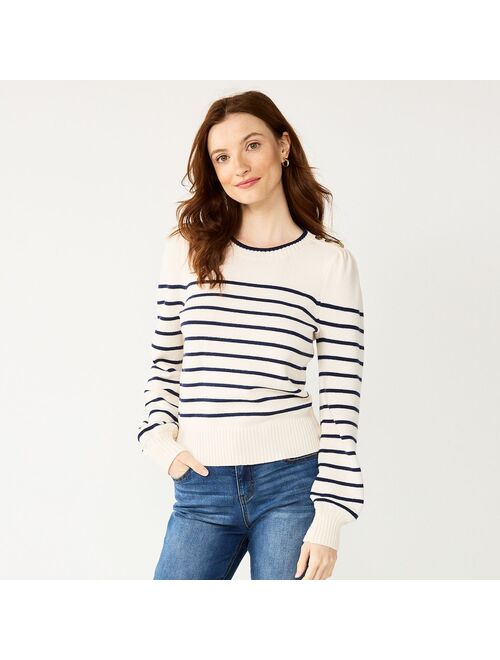 Women's DRAPER JAMES RSVP Button Shoulder Sweater