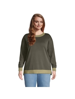 Plus Size Lands' End Lightweight Crewneck Sweater