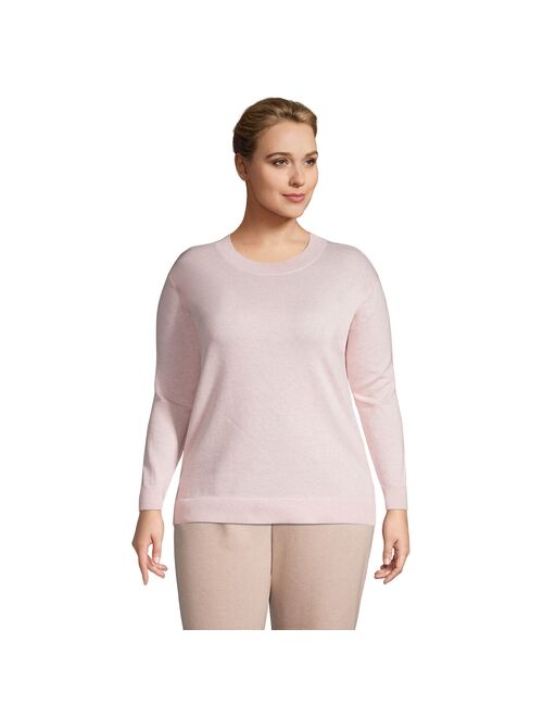 Plus Size Lands' End Lightweight Crewneck Sweater