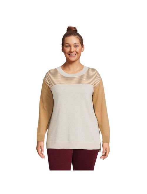 Plus Size Lands' End Lightweight Crewneck Sweater