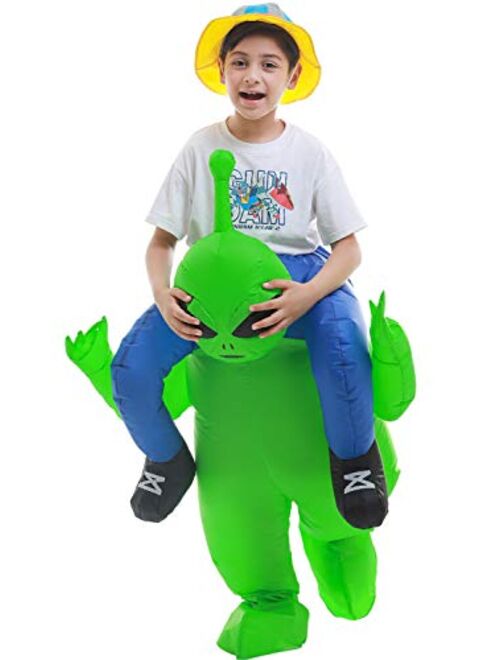 Double Couple Halloween Costume Inflatable Alien Halloween Blow up Costumes for Adult Kids