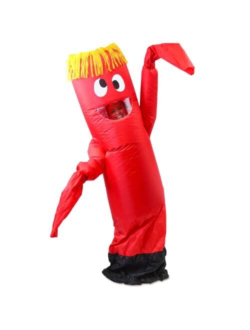 Spooktacular Creations Inflatable Costume Tube Dancer Wacky Waving Arm Flailing Halloween Costume Adult Size