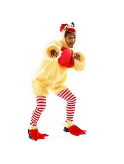 Funky Chicken Costume - Funny Silly Unisex Halloween Adult Body Suit