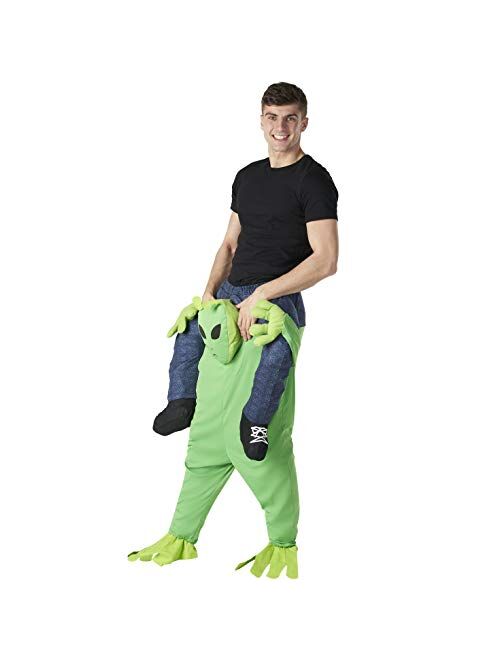 Morph Piggyback Alien Costume Adult Abduction Carrying Human Space Alien Halloween Costumes Adults