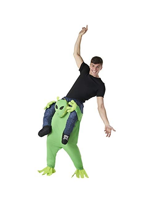 Buy Morph Piggyback Alien Costume Adult Abduction Carrying Human Space ...