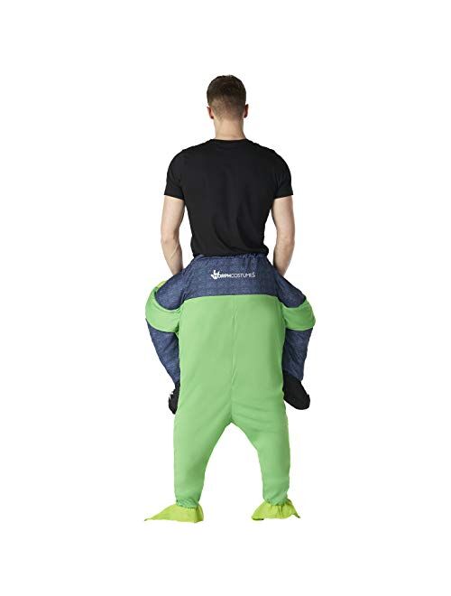 Morph Piggyback Alien Costume Adult Abduction Carrying Human Space Alien Halloween Costumes Adults