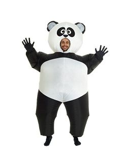Giant Panda Inflatable Blow Up Costume Costume - One Size fits Most Black/White